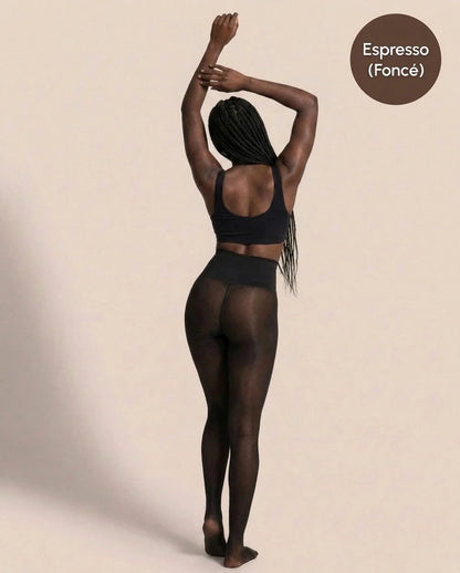 Collant polaire effet transparent