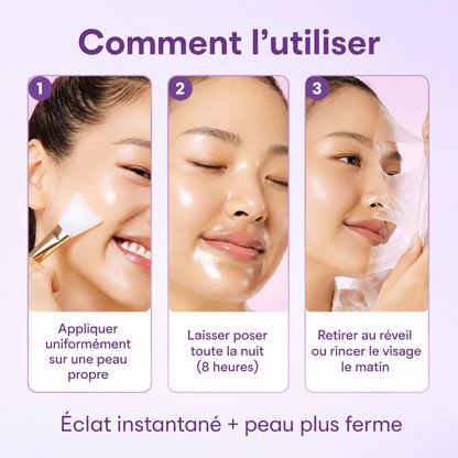 Masque de nuit raffermissant au collagène