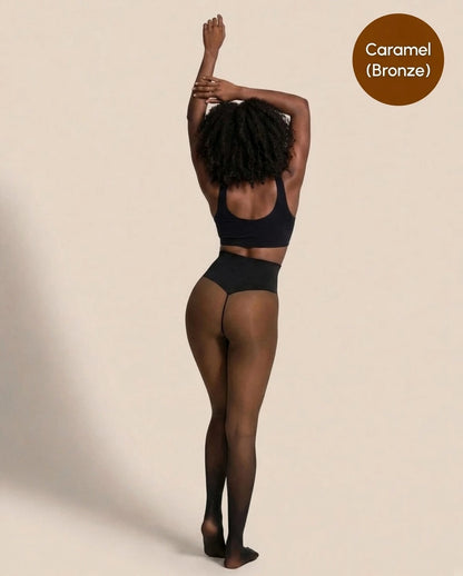 Collant polaire effet transparent