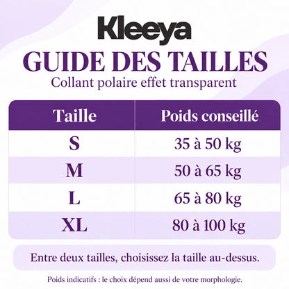 Collant polaire effet transparent